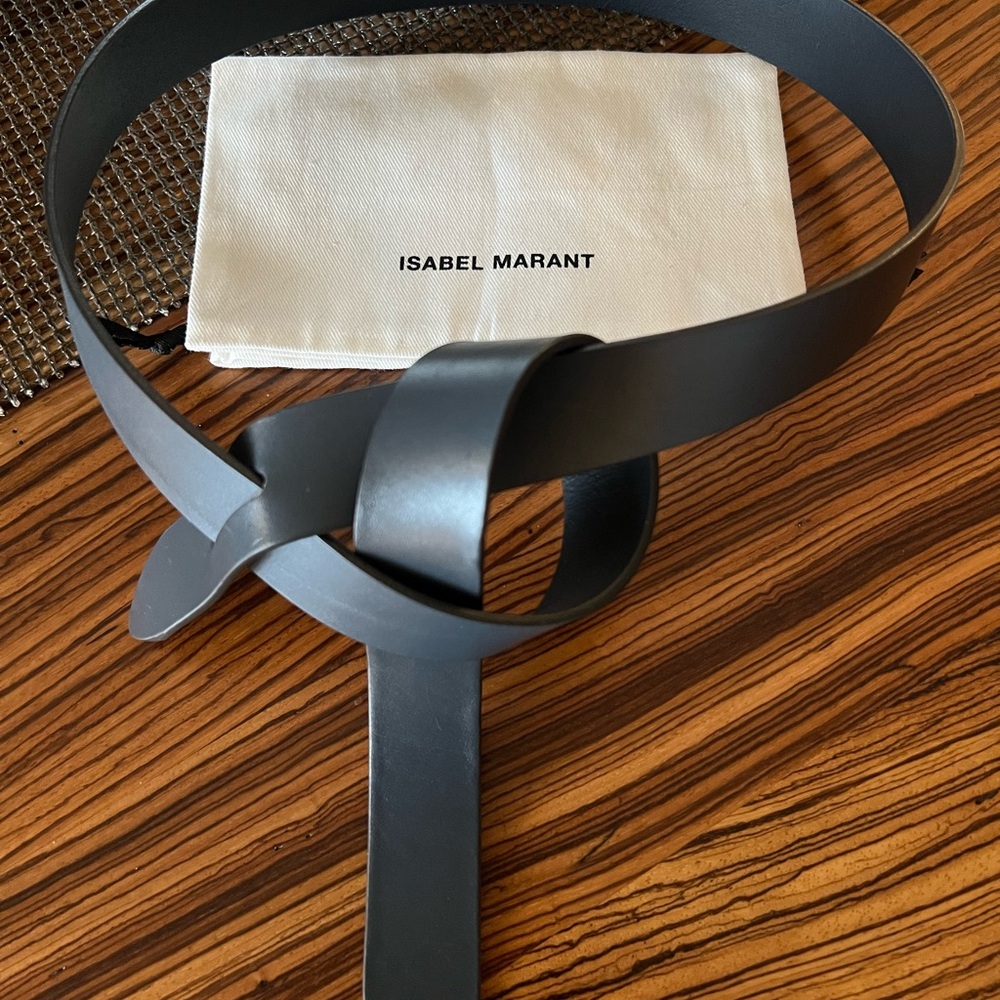 Isabel Marant Black Leather Belt
